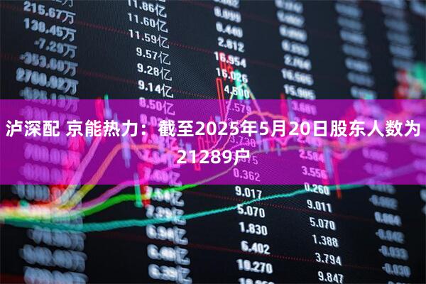 泸深配 京能热力：截至2025年5月20日股东人数为21289户
