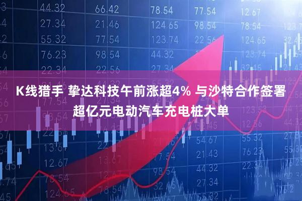 K线猎手 挚达科技午前涨超4% 与沙特合作签署超亿元电动汽车充电桩大单
